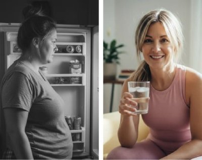 Before and after using Berberine weight loss patch